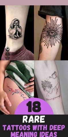 tattoos with deep meaning and meanings on the side of their thighs, arms and legs