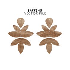 Large Leaf Earring Template Svg, Laser Cut File, Wood Floral Earring Vector, Plant Glowforge Earring, Botanical Boho Jewelry SVG, DXF, EPS THIS IS A DIGITAL FILE - Not a Physical Product! After you purchase this listing you will be able to INSTANTLY download the ZIP FOLDER. Inside the zip folder is a PDF file for you to read over and the three file formats below:  Design File Formats: SVG - Scalable Vector Graphics DXF - Drawing Exchange Format EPS - Encapsulated PostScript Our vector earring te Earring Vector, Jewelry Svg, Floral Earring, Earring Template, Leaf Earring, Laser Cut Files, Floral Earrings, Leaf Earrings, Diy Crafts For Kids