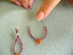 Earrings Hoops, Earring Designs, Beading Tutorial, Loop Earrings, Bead Stitching, Egg Carton