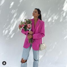 New With Tag Blogger’s Favorite Salon Fits, Pink Blazer Outfit, Trendy Spring Outfits, Stylish Blazer, Pink Blazer, Pink Outfits, Blazer Outfits, Pink Outfit, Spring 2023