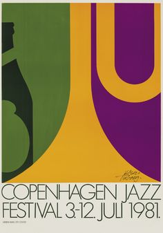 an image of a poster with the words coppen hagen jazz festival in it