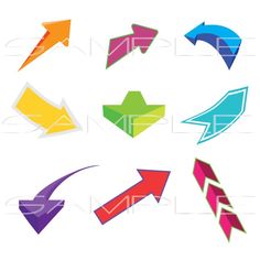 various colored arrows pointing in different directions