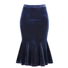 Elegant and casual style. High waist, solid color, fishtail hem, pull-on the bodycon midi skirt for women and girls. The plain high-waist pullover pencil skirt is great with coats, jackets, sweaters, crop tops, tanks, cami, for a charming and feminine look. Classic stretchy fishtail hem pencil skirt for fall and winter. Measurement (in inches) International Size----------Waist Girth----------Total Length----------1/2Hip Length XS------------------------------25 5/8------------------28 1/2--------------------------33 1/2 S--------------------------------27 1/2------------------29 1/8--------------------------35 3/8 M-------------------------------29 1/2------------------29 3/4--------------------------37 3/8 L--------------------------------32 5/8------------------30 3/8-------------------- Velvet Midi Skirt, Bodycon Midi Skirt, Midi Flare Skirt, Fishtail Skirt, Feminine Chic, Black Pleated Skirt, Velvet Skirt, Mermaid Skirt, Feminine Look