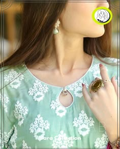 Classic and Contemporary Kurti Neck & Sleeve Ideas Cotton Kurti Hand Designs, Cotton Dress Neck Designs Latest Simple, New Neck Design 2023, Simple Suits Neck Designs, Neckline Ideas For Kurti, Women Kurti Neck Design, Neckline For Kurtis, Collar Neck For Kurtis, Simple Necklines For Kurtis