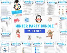 the winter party bundle includes 25 games