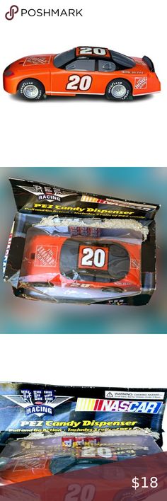 NASCAR Pez Candy Dispenser Collectible H.P. Cool Decals, Candy Dispenser, Pez Dispensers, Tony Stewart, Nascar, Home Depot, The Home Depot, Candy, Fan