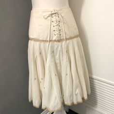 Yaya Skirt Size P Tag Has Size As P Approx Length 25 Inches Tie Up Front Skirts Vintage, Vintage Skirt, Womens Skirt, Skirt, Cream, Women Shopping, Color