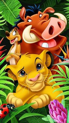 the lion and the mouse from disney's animated movie