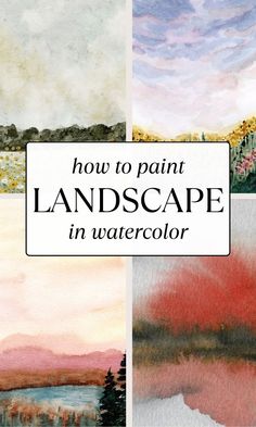 how to paint landscape in watercolor