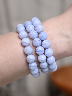 Blue Lace Agate Bracelet | j0570 Blue Lace Agate Bracelet, Tea Supplies, Old Patterns, Flower Essences, Essential Oil Fragrance, Agate Bracelet, Blue Lace Agate, Accessories Bags Purses, Energy Crystals