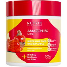 PRICES MAY VARY. 💪 Cashew Apple: Supercharge Your Hair in Minutes! Unlock the magic of cashew apple 🍏! This powerhouse of vitamins, minerals, antioxidants, and zinc STRENGTHENS hair follicles and KICKS hair loss to the curb. 🌟 Brazilian Superfood Mask: Express Beauty Boost! Step into the world of a beloved Brazilian brand's Superfood Mask 🇧🇷. It's a RAVE for its LIGHTNING-FAST results and ECO-FRIENDLY, VEGAN formula. Perfect for dry hair, it delivers INSTANT HYDRATION and NOURISHMENT in jus Cashew Apple, Apple Hair, Mask For Dry Hair, Hair Hydration, Rich Hair, Hydrating Essence, Beauty Boost, Strengthen Hair Follicles, Hair Masks