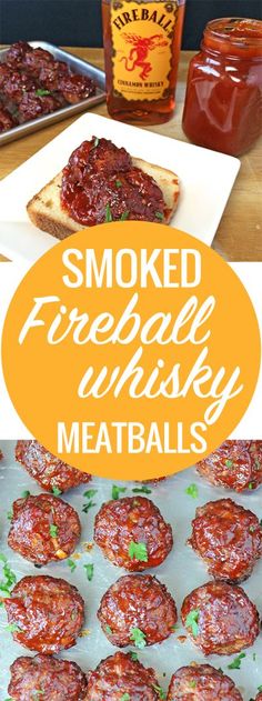 smoked fireball whiskey meatballs are the perfect appetizer for any bbq party