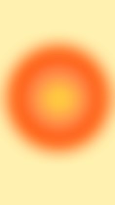 an orange and yellow circle is shown in the middle of this image, it appears to be blurry