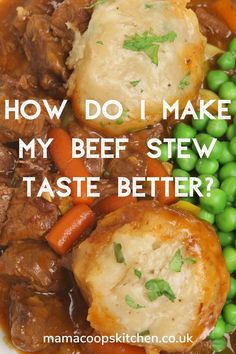 image of beef stew and dumplings How To Make Beef Stew Thicker, How To Thicken Beef Stew, Beef Stew Thick, Meat Tenderizer Recipe, Thicken Beef Stew, Canning Beef Stew, Thick Beef Stew, Flavorful Beef Stew, Tender Beef Stew