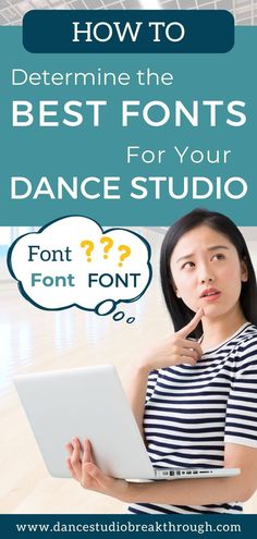 Ready to make a statement with your dance studio's website? Elevate your dance studio's brand with the perfect font choices! In this blogpost, you’ll learn how to choose fonts that reflect your brand's personality and appeal to your website visitors. Click through to read the post. Best Fonts