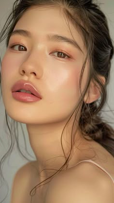 Makeup Ala Korea, Makeup Asia, Light Makeup Looks, Soft Makeup, Make Up Inspo, Daily Makeup, Beauty Inspo, Light Makeup