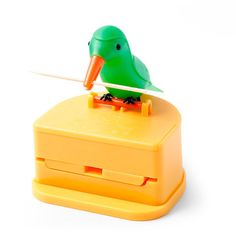 There's no need to search for a boring box of toothpicks that you keep tucked away in a drawer. Press down the head of this handsome plastic bird and he will peck a pick for you! 🐦 The toothpicks aren't included Size: 8*8*9 cm/ 3.1*3.1*3.5 in Cute Hummingbird, Toothpick Dispenser, Acrylic Vase, Aesthetic Room Ideas, Aesthetic Kitchen, Aesthetic Home, Cocktail Making, Small Birds, Toothpick