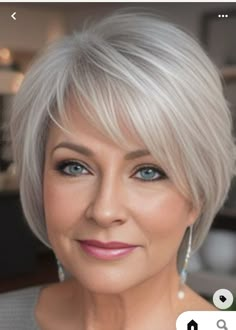 Bobs For Fine Thinning Hair, Hair Ideas For Gray Hair, Hair For Over 60 Short, Bob Style Haircuts For Older Women, Women Over 60 Short Haircuts, Hairstyles Over 70 Older Women New Looks, Short Hairstyle Women Bob Cut, Short Hair With Bangs Side Part, Shaggy Bob For Fine Hair Choppy Hairstyles Layered Haircuts Long