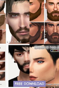 Upgrade your male Sims look with top Sims 4 beards CC, featuring a variety of stylish facial hair options. Click to explore more!