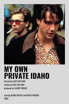 the poster for my own private idaho shows two men with sunglasses on their heads and one in