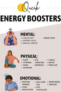 Get More Energy Naturally, How To Elevate Your Energy, Quick Energy Boosters, Mental Energy Boost, How To Boost Your Energy, How To Recharge Your Energy, How To Get Energy When Tired, How To Have Energy All Day, How To Be Energetic All Day