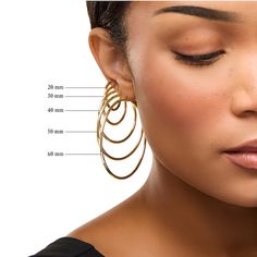 These 40.0 x 2.0mm polished tubular hoop earrings are fashioned in 14K rose gold and secure with latch backs. Gold Hoop Earrings Outfit, Earrings Trends, Twisted Ribbons, Tube Hoop Earrings, 14k Gold Hoop Earrings, Gold Book, Open Hoop Earrings, Heart Hoop Earrings, Hoop Earring Sets