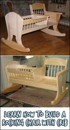 how to build a rocking chair with crib for toddlers and grown up kids