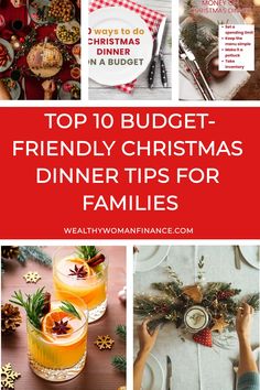 Top 10 budget-friendly Christmas dinner tips for families. Christmas Dinners For A Crowd, Host Christmas Dinner, Christmas Dinner For A Crowd, Dinner For A Crowd, Host Christmas, Christmas Dinner Set