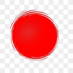 a red circle on a white background