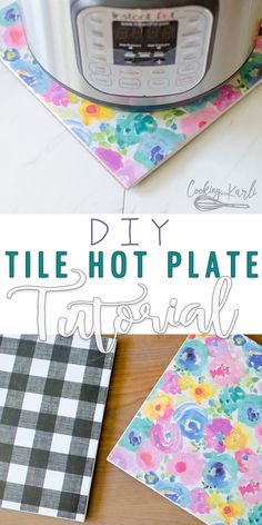 this diy tile hot plate is so easy to make