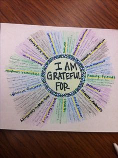 Mandala of Gratitide- Great November art therapy idea. Art Therapy Projects, Art Therapist, Counseling Resources, Group Therapy