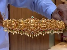 Hip Belt Gold Designs, Temple Jewellery Vaddanam, Astalakshmi Vaddanam Gold, Vadanam Latest Designs, Light Weight Vaddanam Designs Gold, Vaddanam Designs Gold Indian Bridal, Gold Vaddanam With Grams, Gold Vaddanam Designs Latest, Vadanam Designs Gold