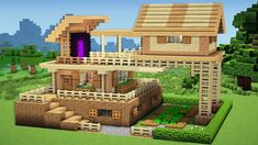 an image of a house in minecraft