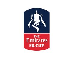 the emirates fa cup logo on a white background