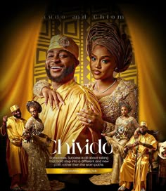 a movie poster with two people dressed in african clothing and one is holding the other's arm