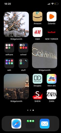 an iphone screen with several different apps on it