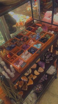 Dark Fantasy Bedroom, Fantasy Bedroom, Crystal Room, Crystal Vibes, Spiritual Crystals, Crystal Healing Stones, Witch Aesthetic