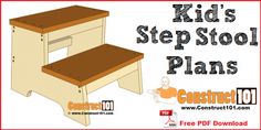 kids step stool plans for construction 101