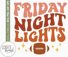 friday night lights svg file for cricut and silhouette cut files with football