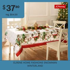 a table with christmas decorations on it for $ 37 80