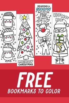 Free Christmas Bookmarks to Color Bookmarks To Color, Christmas Bookmarks, Coloring Bookmarks, Printable Bookmarks, Christmas Coloring, Christmas Coloring Pages, School Holidays