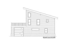 a drawing of the front elevation of a house