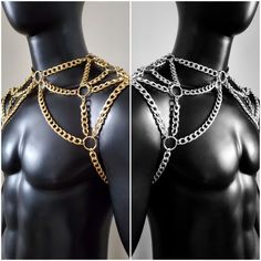 This Mens Harnesses item by PinknewlookStore has 511 favorites from Etsy shoppers. Ships from China. Listed on 09 Apr, 2022 Diy Body Chain, Chain Harness, Alt Clothes, Look Festival, Concept Clothing, Body Chains, Diy Body, Shoulder Chain, Goth Outfits