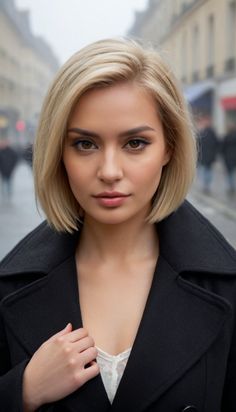 Short Fine Hair Cuts, Fine Hair Cuts, Brown Eyes Blonde Hair, Κούρεμα Bob, Square Face Hairstyles, Short Hair Pixie Cuts