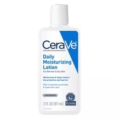 Cerave Daily Moisturizing Face And Body Lotion For Normal To Dry Skin – 3 Oz : Target Cerave Daily Moisturizing Lotion, Cerave Moisturizer, Cerave Moisturizing Lotion, Daily Moisturizing Lotion, Dry Skin Body, Lotion For Dry Skin, Moisturizing Lotion, Oil Free Moisturizers, Face Lotion