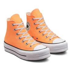 Edgy Sneakers, Cute Converse Shoes, Shoe Converse, Womens High Top Shoes, Cute Converse, Converse Platform, Chuck Taylor All Star Lift, High Top Shoe