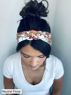 "Welcome to MiaMaries! Thanks for stopping by! These chunky headbands are much thicker than the smaller headbands in my shop! 🤗 Adult size is a 21\" circumference!  When ordering a set - Please specify in the \"Notes\" when purchasing, which combination you would like.  If you choose CUSTOM SIZE please measure your head circumference to the nearest half inch then write that in  the \"Note to Seller\" section when ordering.  CUSTOM ORDERS ARE AVAILABLE if you would like to combine styles or different patterns. Please contact me!" Small Headband, Sailor Knots, Headband Wrap, Hard Headbands, Plastic Headband, Basketball Mom, Turban Headbands, Football Mom, Turbans