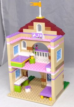 a toy house made out of lego blocks