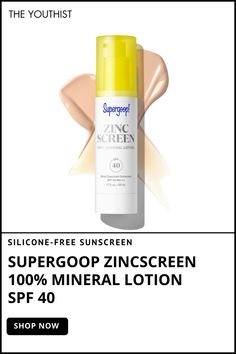 Supergoop's Zincscreen 100% Mineral Lotion SPF 40 offers lightweight, blendable protection with a natural finish. Ideal for all skin types, it filters blue light and provides UVA and UVB defense. The sheer, pink-tinted formula feels moisturizing and non-comedogenic. Nourishing and protective, it's a daily essential for maintaining healthy skin.


#Supergoop #MineralSunscreen #SPF40 #SunProtection
#CleanBeauty #EcoFriendlyBeauty #CrueltyFree
#VeganSkincare #SkinCareRoutine #SummerSkincare
#NonComedogenic #SunSafe #RadiantSkin #EverydaySPF Eco Friendly Beauty, Vegan Skincare, Radiant Skin