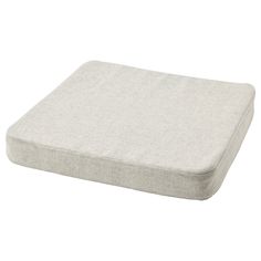 an image of a mattress that is made from linen and has no sheets on it